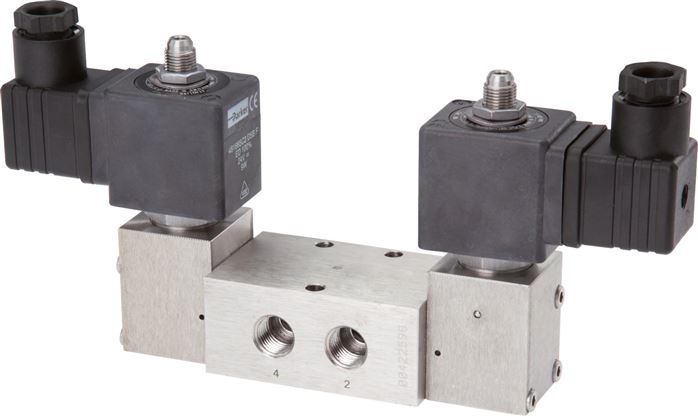 Exemplary representation: 5/2-way solenoid pulse valve